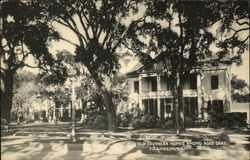 Old Southern Homes among Aged Oaks Postcard