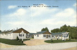 Skylit Motel Postcard