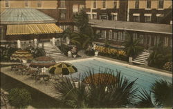 Hotel De Soto - Swimming Pool Savannah, GA Postcard Postcard