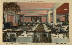 New Hotel Jefferson - Club Continental St. Louis, MO Postcard Postcard