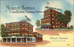 Hotel Murphy and Clementine Mineral Baths Postcard