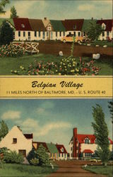 Belgian Village Baltimore, MD Postcard Postcard