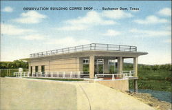 Observation Building Coffee Shop Postcard