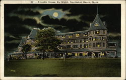 Atlantic House by Night Postcard