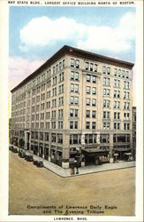 Bay State Bldg., Largest Office Building North of Boston Postcard