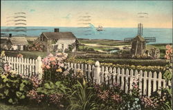 Cockle Cove Windmill Postcard