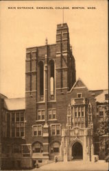 Emmanuel College - Main Entrance Postcard