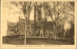 Smith College - College Hall Postcard