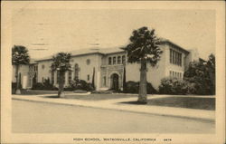 High School Watsonville, CA Postcard Postcard