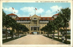 The Clarendon Hotel Daytona Beach, FL Postcard Postcard