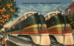 Seaboard Railway - Orange Blossom Specials Trains, Railroad Postcard Postcard