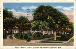 Moody's Modern Tourist Cottages Gulfport, MS Postcard Postcard