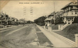 Spier Avenue Allenhurst, NJ Postcard Postcard