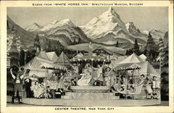 Scene from White Horse Inn, Spectacular Musical Success, Center Theatre New York, NY Postcard Postcard