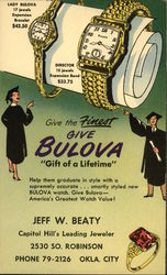 Bulova Watches Postcard