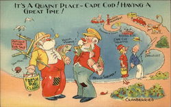 It's a Quaint Place - Cape Cod! Having a Great Time! Massachusetts Postcard Postcard