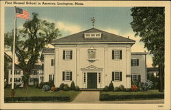 First Normal School in America Lexington, MA Postcard Postcard