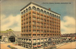 Traction Terminal Building Indianapolis, IN Postcard Postcard