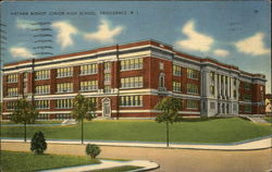 Nathan Bishop Junior High School Providence, RI Postcard Postcard