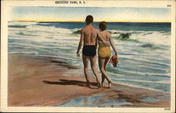 Couple on Beach Postcard