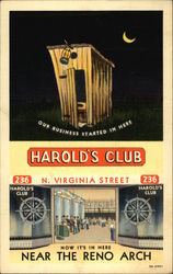 Harold's Club Reno, NV Postcard Postcard