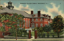 Pembroke College Campus Providence, RI Postcard Postcard