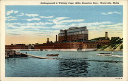 Hollingsworth & Whitney Paper Mills, Kennebec River Postcard