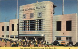 New Memorial Stadium Entrance Little Rock, AR Postcard Postcard