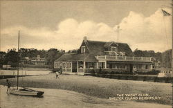 The Yacht Club Shelter Island Heights, NY Postcard Postcard