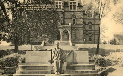 Amherst College - Noah Webster Memorial and Walker Hall Massachusetts Postcard Postcard