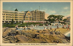 New Ocean House from Bathing Beach Postcard