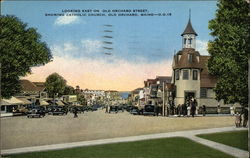 Looking East on Old Orchard Street Postcard