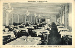 Half-Way House - Main Dining Room Glens Falls, NY Postcard Postcard