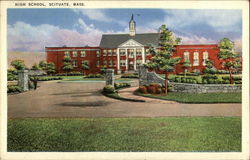 High School Scituate, MA Postcard Postcard