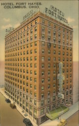 Hotel Fort Hayes Columbus, OH Postcard Postcard