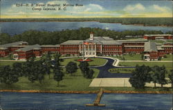 U.S. Naval Hospital, Marine Base Camp Lejeune, NC Postcard Postcard