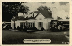 Greyhound Bus Terminal and Restaurant Postcard