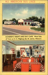 Scherer's Night and Day Cafe Postcard