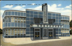 Greyhound Lines Bus Depot Jackson, MS Postcard Postcard