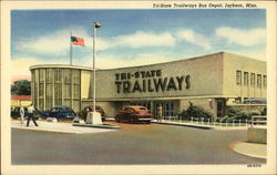 Tri-State Trailways Bus Depot Jackson, MS Postcard Postcard