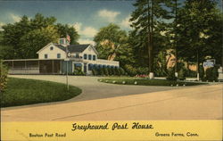 Greyhound Post House, Boston Post Road Greens Farms, CT Postcard Postcard