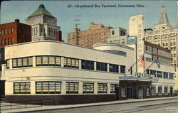 Greyhound Bus Terminal Postcard