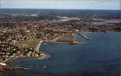 Derby Wharf and Salem Harbor Massachusetts Postcard Postcard