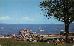 Watching the Boats Bayside, ME Postcard Postcard