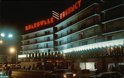 Night View of the Boardwalk Regency Hotel and Casino Atlantic City, NJ Postcard Postcard