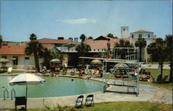 King and Prince Hotel Swimming Pool and Patio Postcard