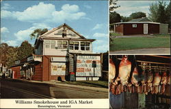 Williams Smokehouse and IGA Market Bennington, VT Postcard Postcard