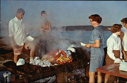 Cabbage Island Clambakes, Linekin Bay Boothbay, ME Postcard Postcard