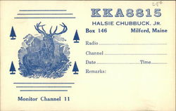 KKA8815, Halsie Chubbuck, Jr., Box 146 Postcard