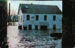 The Great Flood of 1987 at Lewiston-Auburn, Maine Postcard Postcard